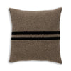 Big Sur Square Pillow in Light Camel / Black | Alicia Adams Alpaca at Fig Linens and Home
