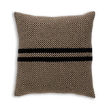 Big Sur Square Pillow in Light Camel / Black | Alicia Adams Alpaca at Fig Linens and Home