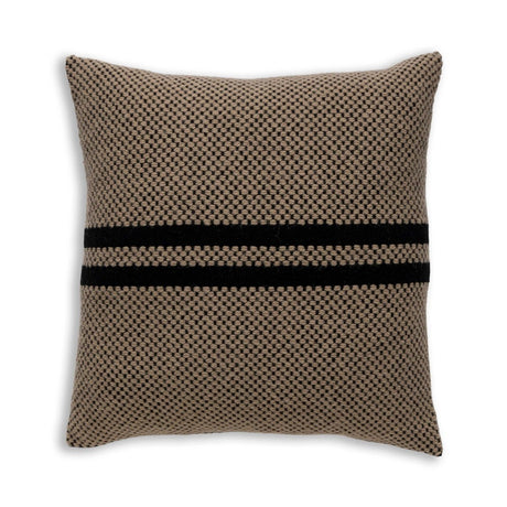 Big Sur Square Pillow in Light Camel / Black | Alicia Adams Alpaca at Fig Linens and Home