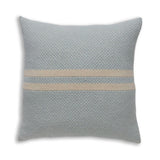 Big Sur Square Pillow in Spa Blue / Ivory | Alicia Adams Alpaca at Fig Linens and Home