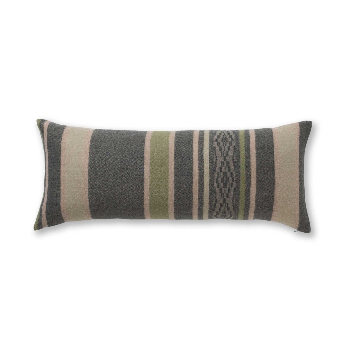 Casablanca Long Lumbar Pillow in Velvet Green / Juniper | Alicia Adams Alpaca at Fig Linens and Home