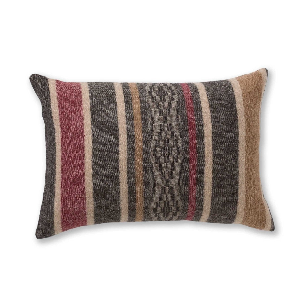 Casablanca Lumbar Pillow in Chocolate / Brick | Alicia Adams Alpaca at Fig Linens and Home