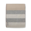 Alicia Adams Alpaca King Field Bed Blanket at Fig Linens and Home - Beige, Light Grey and Ivory