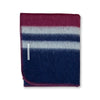 Field Throw Blanket in Bordeaux / Navy / Light Grey | Alicia Adams Alpaca at Fig Linens and Home