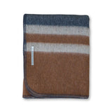 Field Throw Blanket in Charcoal / Cognac / Taupe | Alicia Adams Alpaca at Fig Linens and Home