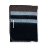 Field Throw Blanket in Chocolate / Black / Dark Grey | Alicia Adams Alpaca at Fig Linens and Home
