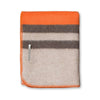 Field Throw Blanket Firecracker / Light Taupe / Dark Taupe | Alicia Adams Alpaca