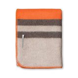 Field Throw Blanket Firecracker / Light Taupe / Dark Taupe | Alicia Adams Alpaca
