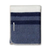 Field Throw Blanket in Ivory / Denim Blue / Navy | Alicia Adams Alpaca at Fig Linens and Home