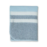 Field Throw Blanket in Light Blue / Light Grey / Ivory | Alicia Adams Alpaca at Fig Linens and Home
