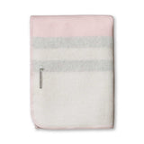 Field Throw Blanket in Pink Powder / Ivory / Carbon | Alicia Adams Alpaca at Fig Linens and Home