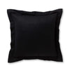 Hudson Euro Pillow in Black | Alicia Adams Alpaca at Fig Linens and Home
