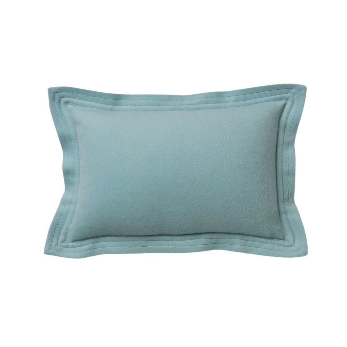 Hudson Lumbar Pillow in Aqua | Alicia Adams Alpaca at Fig Linens and Home