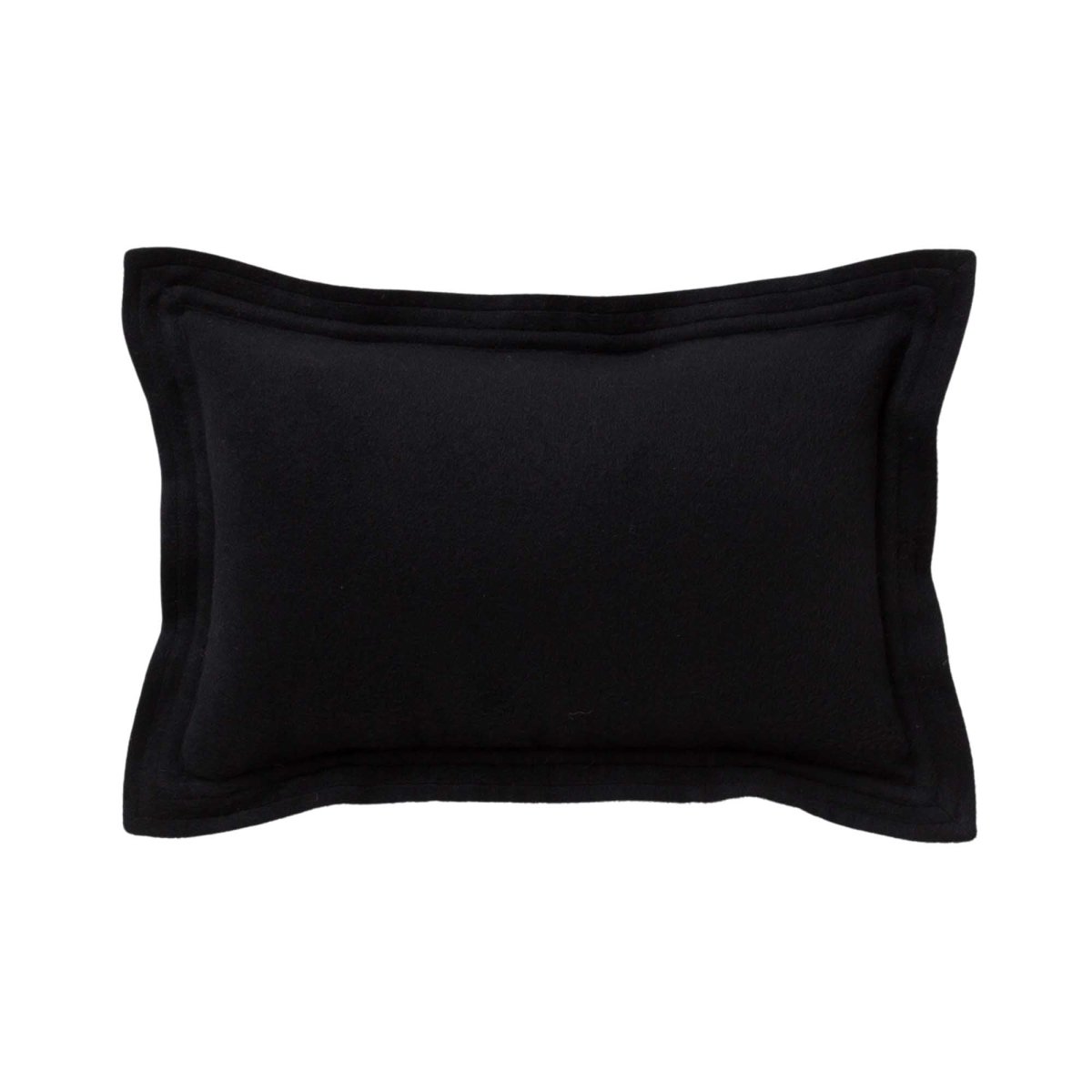 Hudson Lumbar Pillow in Black | Alicia Adams Alpaca at Fig Linens and Home
