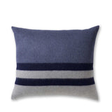 King Field Pillow in Denim Blue / Light Grey / Navy | Alicia Adams Alpaca at Fig Linens and Home