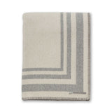 Alicia Adams Alpaca Mazing Bed Blanket in Ivory and Light Grey at Fig Linens and Home
