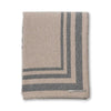 Alicia Adams Alpaca Mazing Bed Blanket in Dark Grey and Light Taupe at Fig Linens and Home