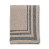 Alicia Adams Alpaca Mazing Bed Blanket in Dark Grey and Light Taupe at Fig Linens and Home