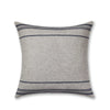 Mazing Euro Pillow in Light Grey / Navy | Alicia Adams Alpaca at Fig Linens and Home
