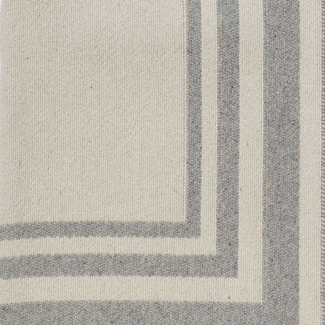 Mazing Euro in Ivory and Light Grey - Alicia Adams Alpaca at Fig Linens and Home