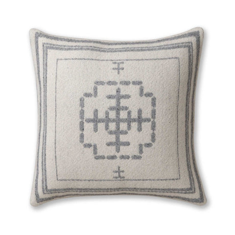 Mazing Pillow in Ivory / Light Grey | Alicia Adams Alpaca at Fig Linens and Home