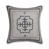 Mazing Pillow in Light Grey / Navy | Alicia Adams Alpaca at Fig Linens and Home