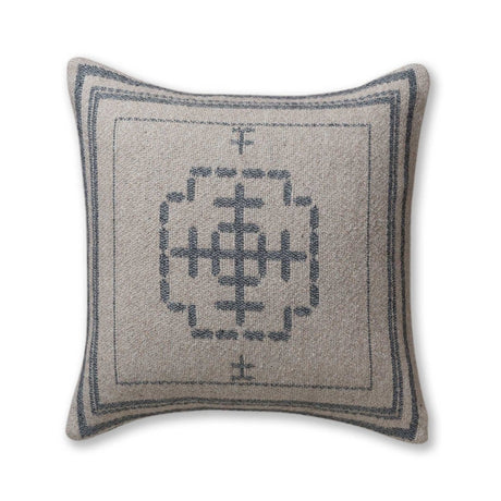 Mazing Pillow in Light Taupe / Dark Grey | Alicia Adams Alpaca at Fig Linens and Home