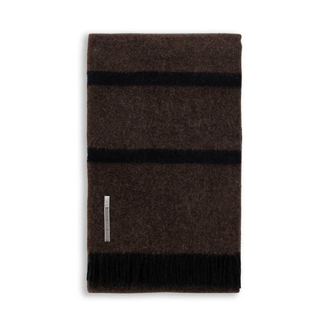 Meadow Throw in Black / Dark Taupe | Alicia Adams Alpaca at Fig Linens and Home