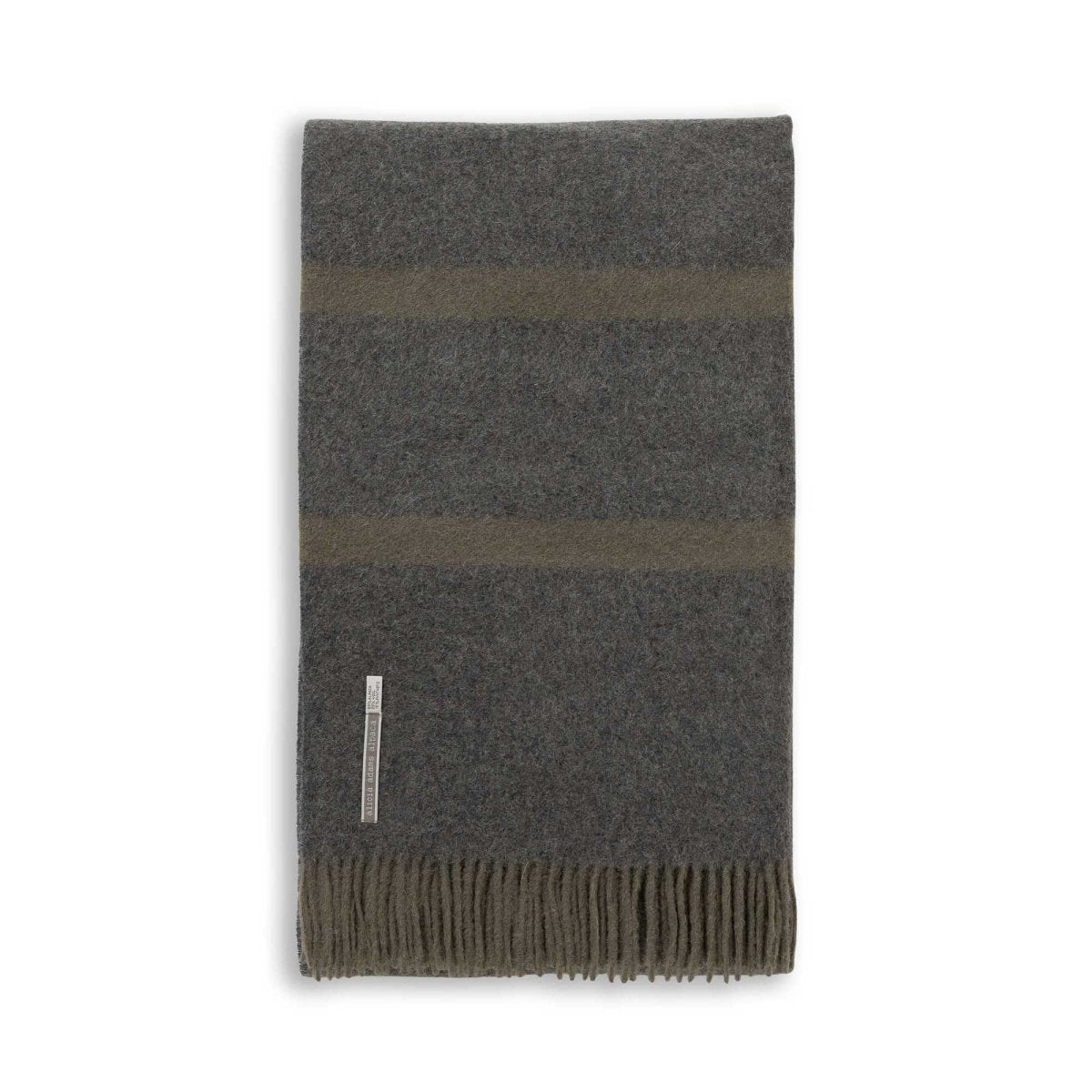Meadow Throw in Hunter / Charcoal | Alicia Adams Alpaca at Fig Linens and Home