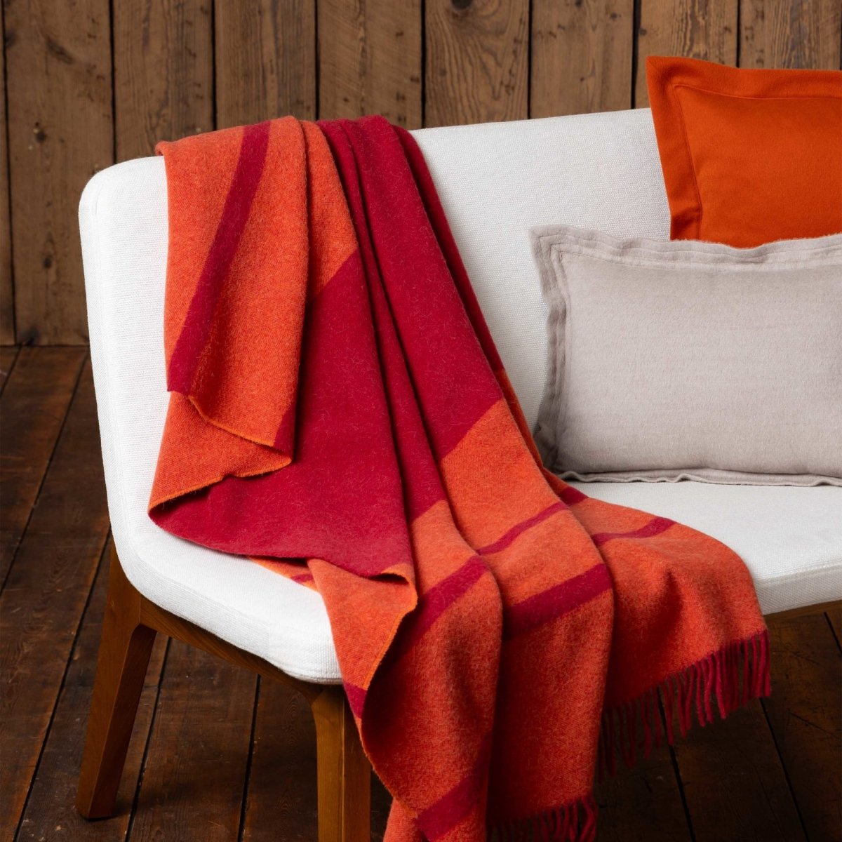 Alicia Adams Alpaca Meadow Throw at Fig Linens and Home - Lifestyle 2