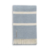 Meadow Throw in Ivory / Blue | Alicia Adams Alpaca at Fig Linens and Home