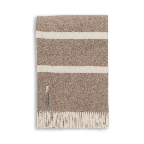 Meadow Throw in Ivory / Light Taupe | Alicia Adams Alpaca at Fig Linens and Home
