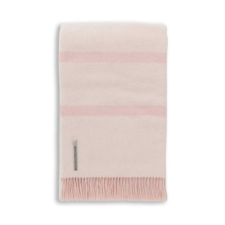 Meadow Throw in Pink Powder / Ivory | Alicia Adams Alpaca at Fig Linens and Home