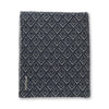 Mystic Bed Blanket by Alicia Adams Alpaca - Navy Blue with Ivory at Fig Linens and Home