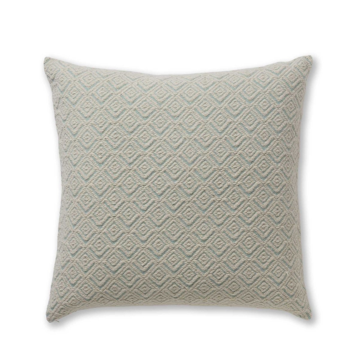 Mystic Euro Pillow in Aqua / Ivory | Alicia Adams Alpaca at Fig Linens and Home