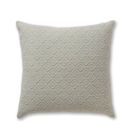 Mystic Euro Pillow in Aqua / Ivory | Alicia Adams Alpaca at Fig Linens and Home