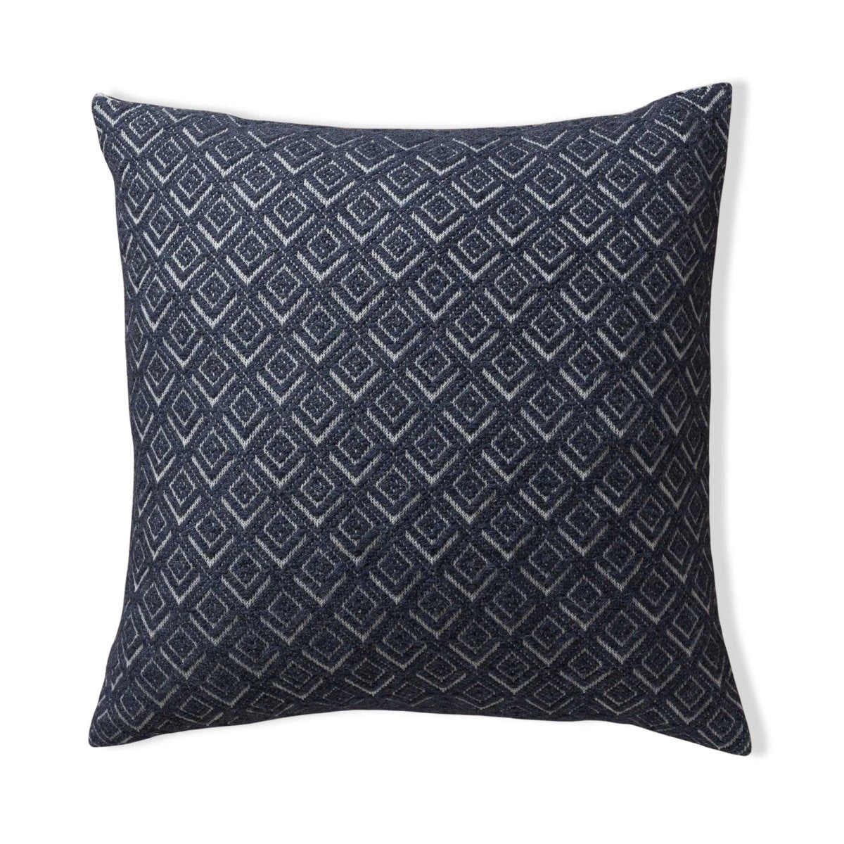 Mystic Euro Pillow in Ivory / Blue | Alicia Adams Alpaca at Fig Linens and Home