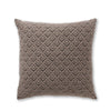 Mystic Euro Pillow in Light Taupe / Black | Alicia Adams Alpaca at Fig Linens and Home