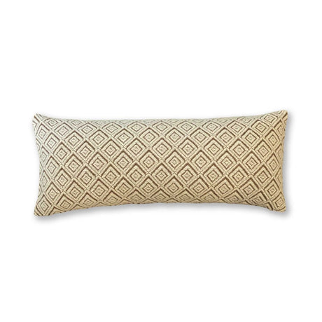Mystic Long Lumbar Pillow in Cognac / Beige | Alicia Adams Alpaca at Fig Linens and Home