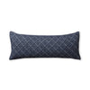 Mystic Long Lumbar Pillow in Ivory / Blue | Alicia Adams Alpaca at Fig Linens and Home