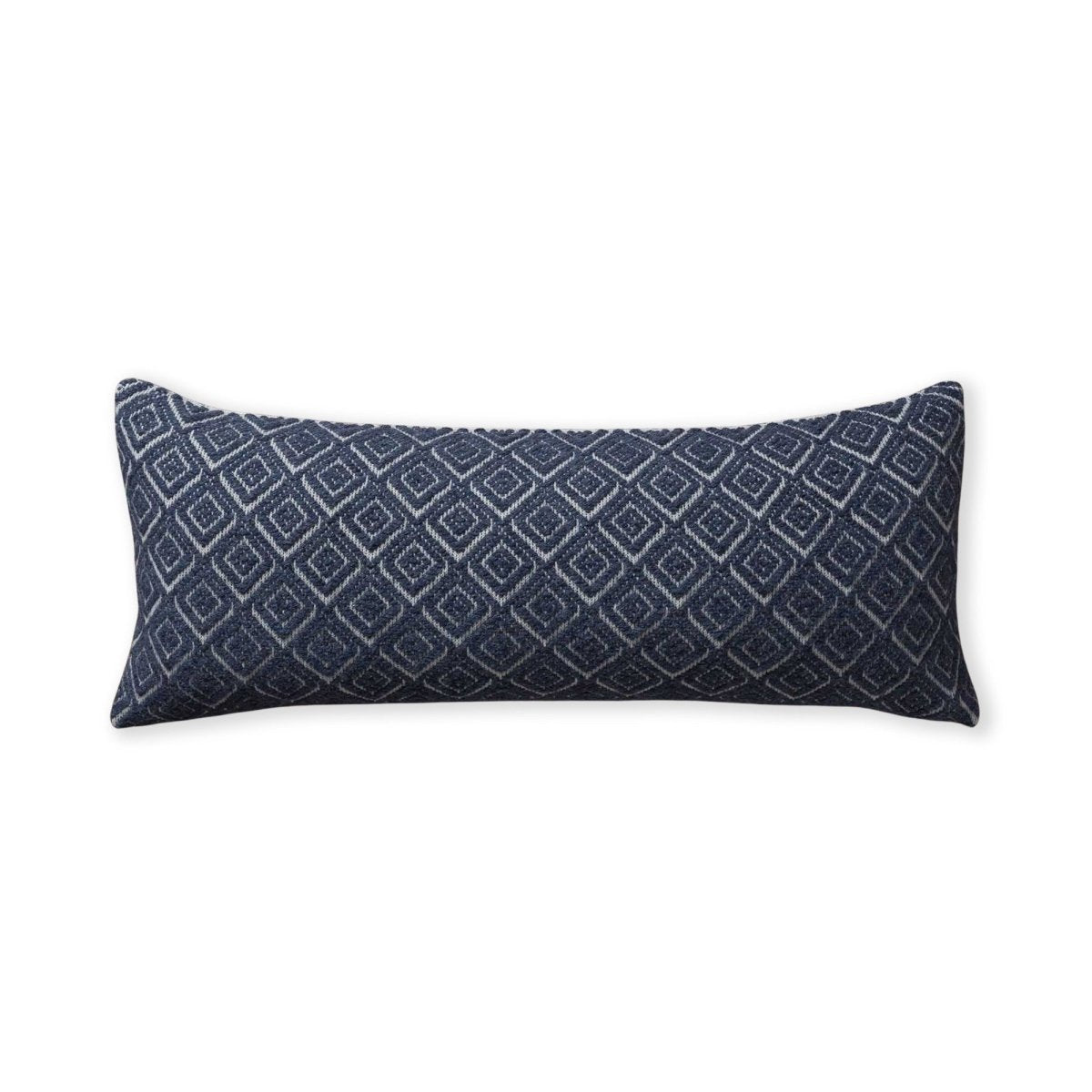 Mystic Long Lumbar Pillow in Ivory / Blue | Alicia Adams Alpaca at Fig Linens and Home