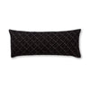 Mystic Long Lumbar Pillow in Light Taupe / Black | Alicia Adams Alpaca at Fig Linens and Home