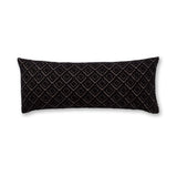 Mystic Long Lumbar Pillow in Light Taupe / Black | Alicia Adams Alpaca at Fig Linens and Home