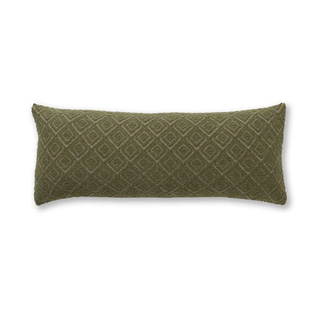Mystic Long Lumbar Pillow in Light Taupe / Hunter | Alicia Adams Alpaca at Fig Linens and Home