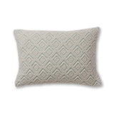 Mystic Lumbar Pillow in Aqua / Ivory | Alicia Adams Alpaca at Fig Linens and Home