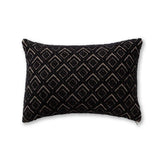 Mystic Lumbar Pillow in Light Taupe / Black | Alicia Adams Alpaca at Fig Linens and Home