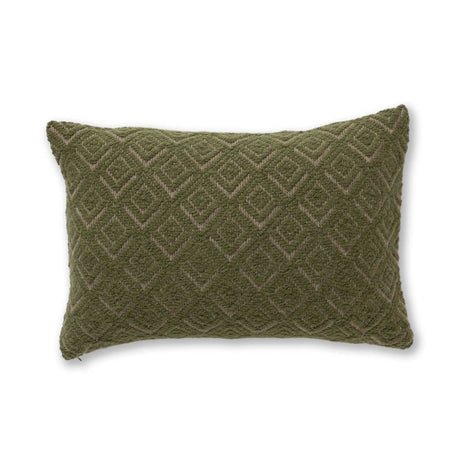 Mystic Lumbar Pillow in Light Taupe / Hunter | Alicia Adams Alpaca at Fig Linens and Home