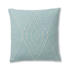 Mystic Square Pillow in Aqua / Ivory | Alicia Adams Alpaca at Fig Linens and Home