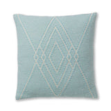 Mystic Square Pillow in Aqua / Ivory | Alicia Adams Alpaca at Fig Linens and Home
