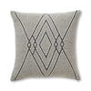 Mystic Square Pillow in Ivory / Blue | Alicia Adams Alpaca at Fig Linens and Home